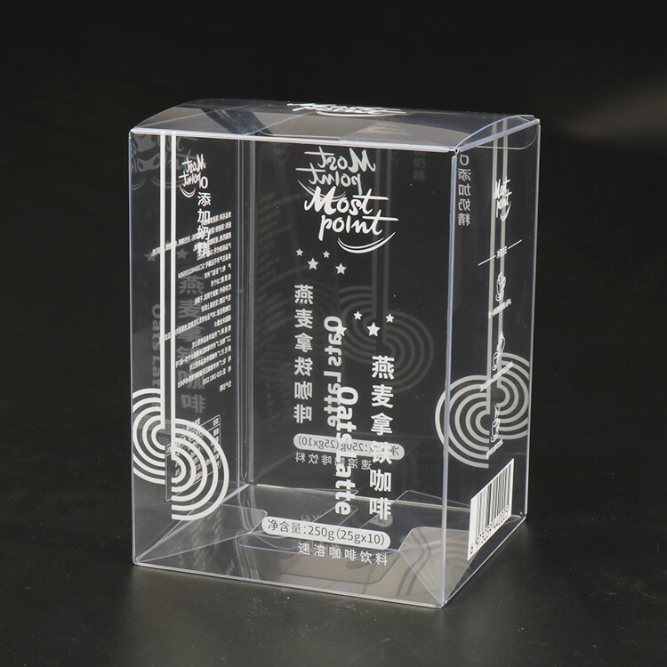 pvc packaging foldable square pet plastic box