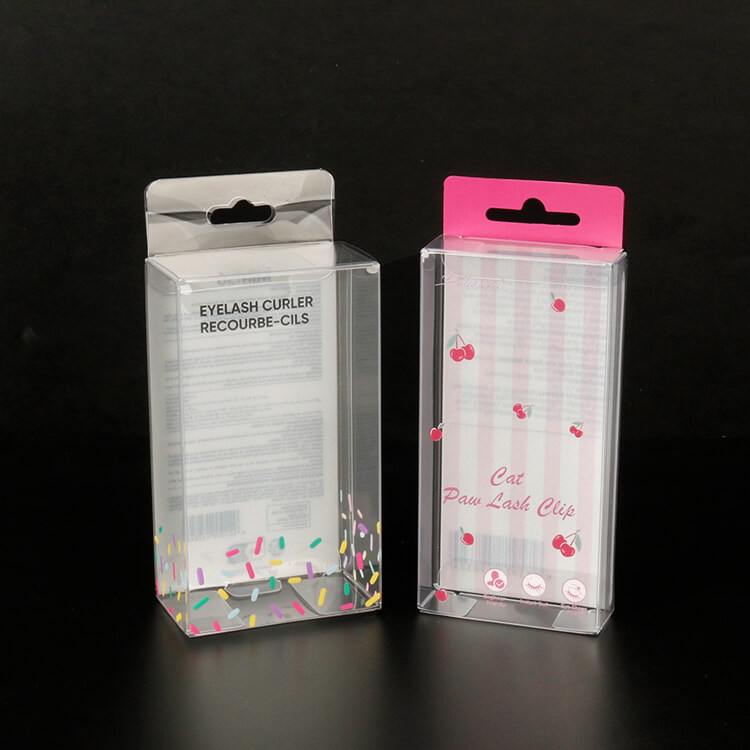 Custom logo clear box packaging